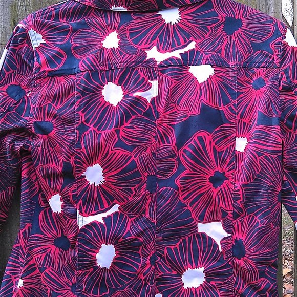 *SOLD* Charter Club Jacket Blazer Red White Blue Size Sml - Picture 4 of 8